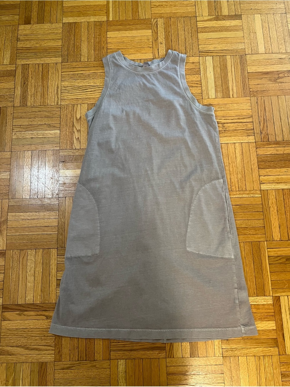 Casual Basic Old Navy Sleeveless Mini Dress in Light Brown size Small